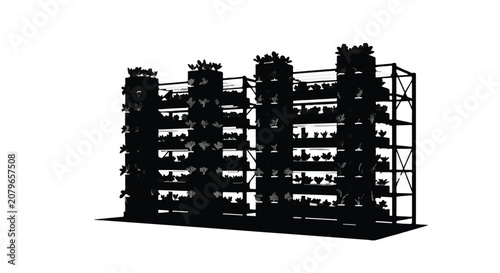 Server room with rows of computer servers and data storage racks