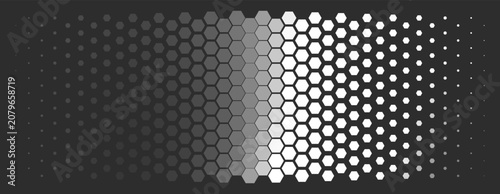 Photos Black seamless hexagonal pattern