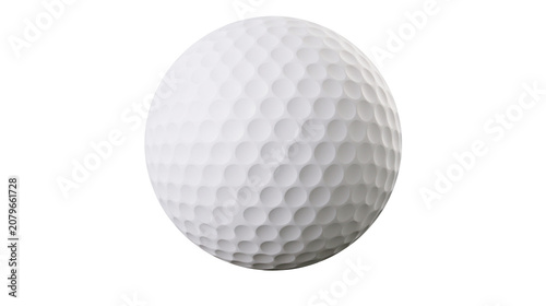 Photography White dimpled golf ball, isolated on transparent background