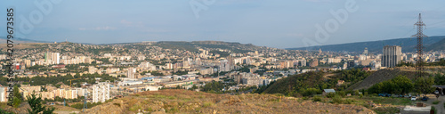 Konstfotografi View of Tbilisi, modern residential buildings