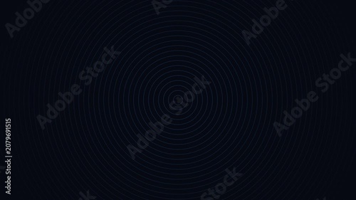 Minimalist concentric circles animation loop, pulsing geometric dark background, abstract motion for modern tech presentations 4k