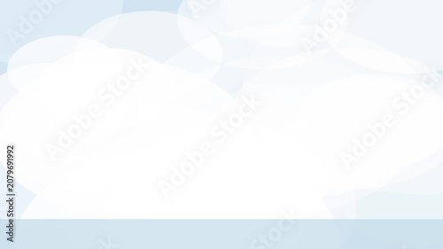 Soft blue abstract animation 4k background, with floating bokeh, circles and light, particles for minimalist projects