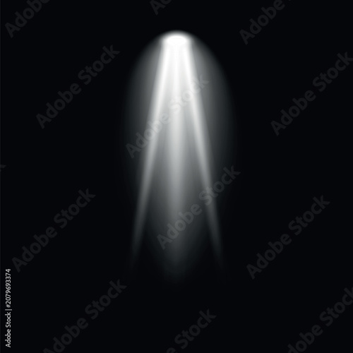 Bild auf Leinwand Focused spotlight, overlay effect vector element
