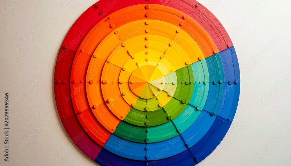 Fototapeta premium Circular Color Wheel with Gradient Spectrum