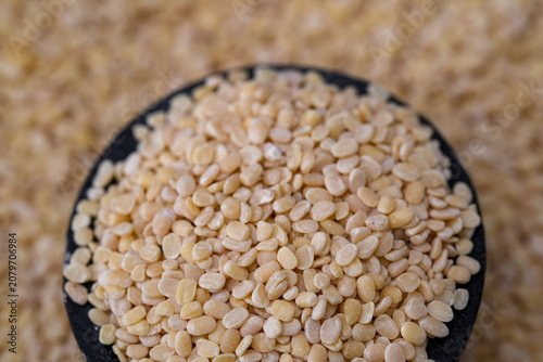 Photography White Urad Dal (Split Black Gram Without Skin) Close Up Photos