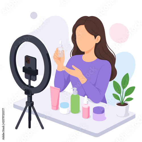 Acne Positivity Day Woman Applying Skincare Products for Clear Skin.