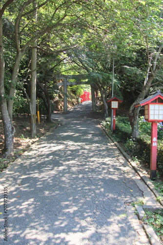 福津市の宮地嶽神社の奥宮参道