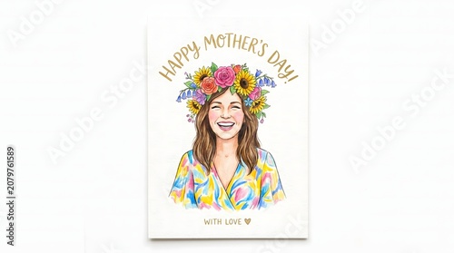 A festive Mothers Day card