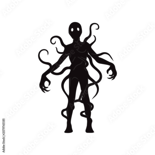 Dark Shadow Monster Silhouette