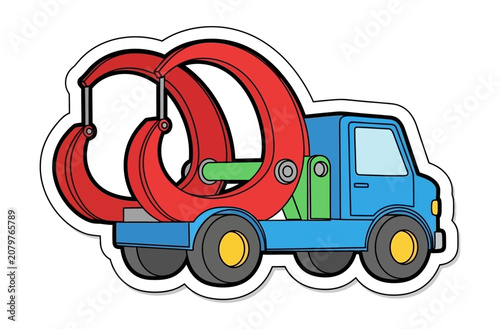 Industrial Scrap Metal Recovery Truck with Hydraulic Grapple Claw for Waste Management and Recycling Logistics