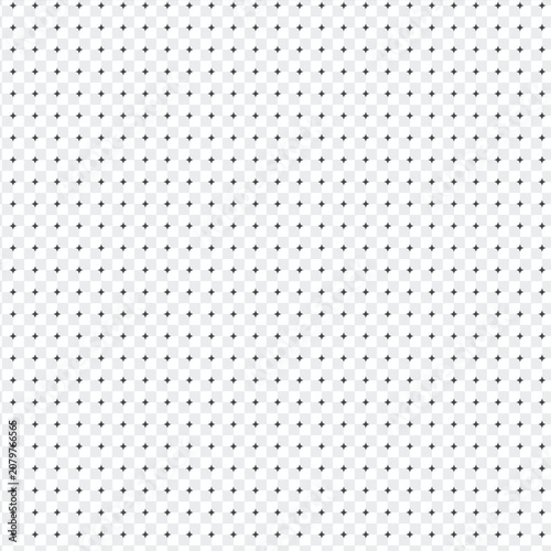Minimalist seamless geometric pattern with subtle four-point star icons on a light gray grid background.