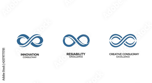 Infinity Symbols Representing Innovation Resilience and Creativity.