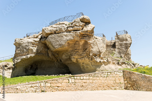 Natural Sigths of The Cerere Rock (Rocca di Cerere) in Enna, Sicily, Italy.
