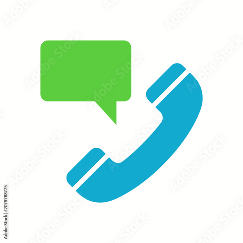 Communication and contact support icon