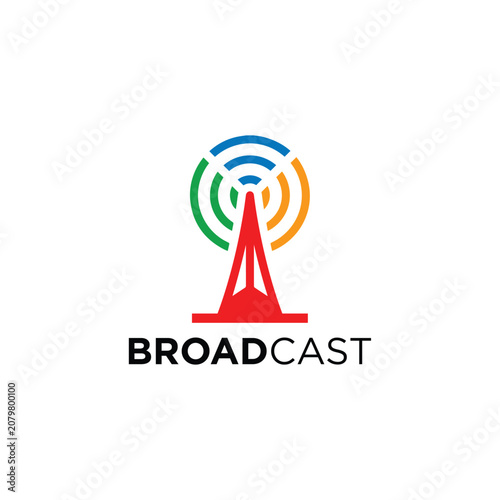 Broad Cast Logo Vector Simple
