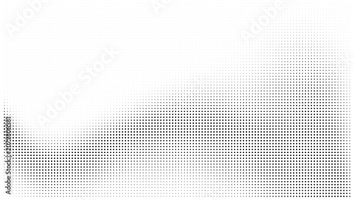 Slika na platnu Dotted halftone pattern design with varying density for creative graphic backgro