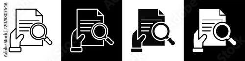 Bild auf Leinwand Contract Review black and white background style collection