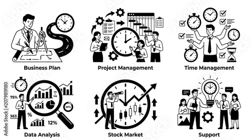 Business Concepts: Planning, Management, Analysis, Market, Support