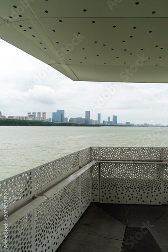 Lakeside modern office building in China