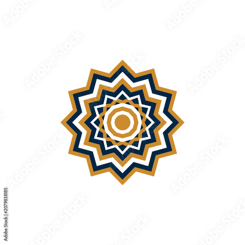 Colorful Geometric Mandala Vector Design