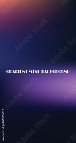 Deep blue and purple gradient mesh background, with soft light, and bokeh
