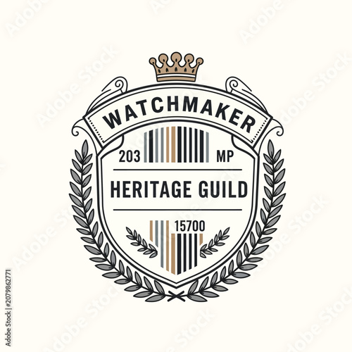 Cuadro en lienzo Watchmaker heritage guild vintage horology with Intricate mechanical timepiece d