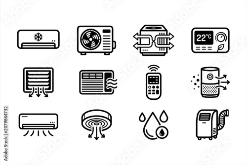 Climate Control System Icons