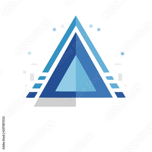 Abstract Geometric Triangle with Gradient Design