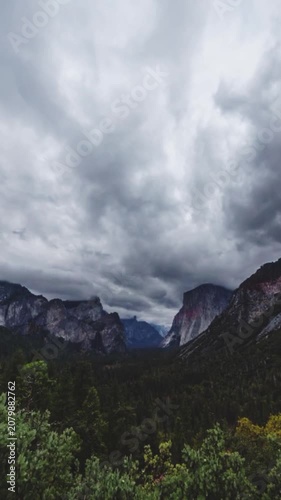 clouds over the mountains