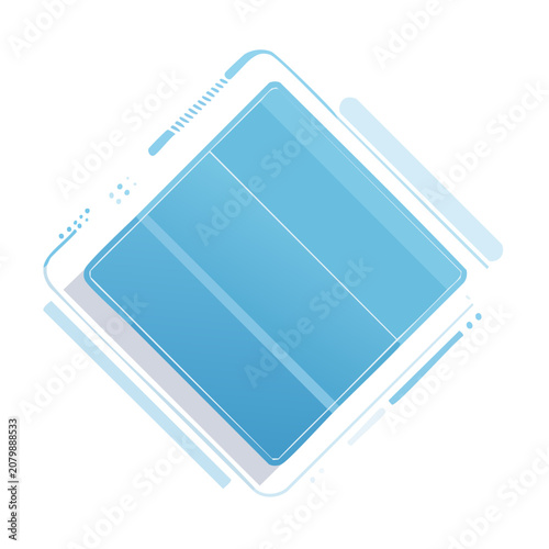 Flat design tablet device vector illustration
