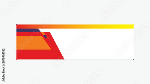 Corporate Abstract Banner Design with Geometric Shapes and Gradient