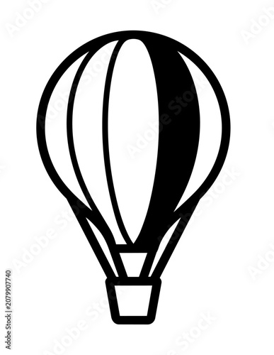 Hot air balloon flight vehicle.