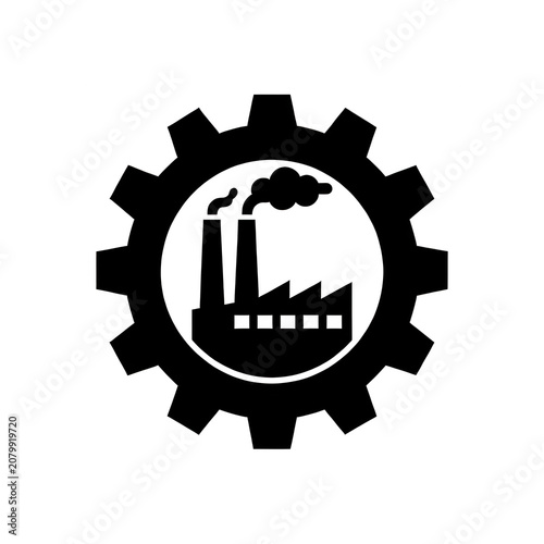 Industrial Gear Icon Transparent Background