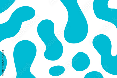 An abstract vector background depicting a stylized water surface or underwater view. The design features soft, organic blue liquid blobs and fluid shapes that resemble water ripples, ocean currents