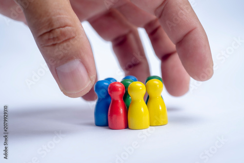 Team protection and employee care concept