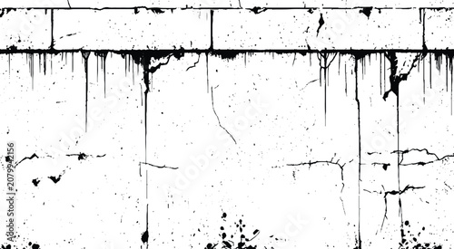 Obraz na plátně Rough textured background mimicking cracked stone pavement