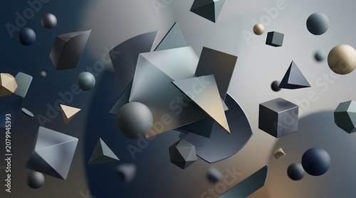 Futuristic Abstract Layered Corporate Backg Concept 4K Wallpaper 
