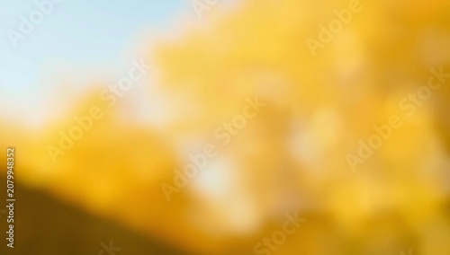 Golden sunset over hills