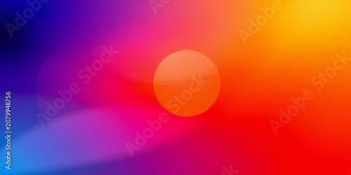 Vibrant sunset over horizon