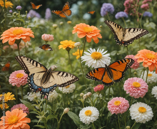 A beautiful and refreshing flower garden.