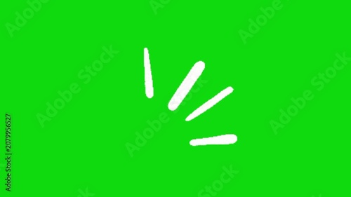 Surprised Cartoon Line Burst Animation