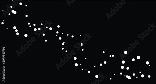 фотографія Abstract white dots on black background, bookend effect, dynamic motion
