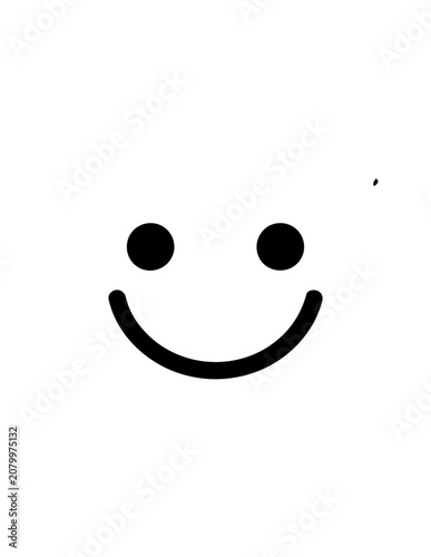 Foto Smiling face emoticon with eyes.
