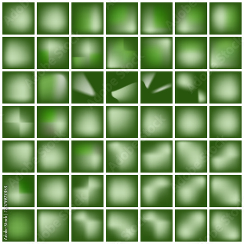 Green, white-lighted tile pattern background.ai