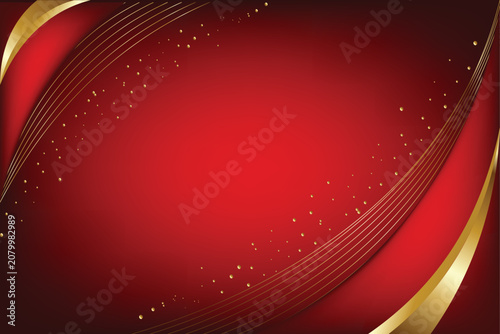 Abstract red and gold geometric background