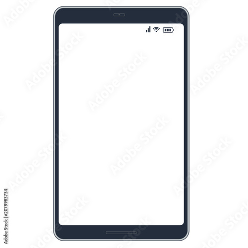 スマートフォン画面フレームイラスト素材