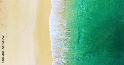 Nature beach sea summer background,Waves crashing on sandy shore beautiful sand nature landscape background