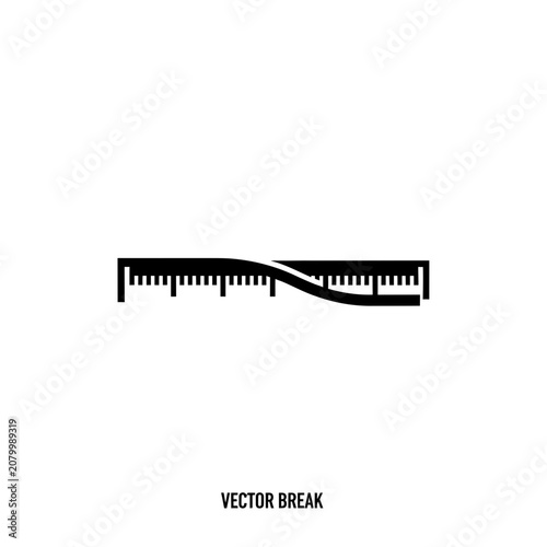Foto Measurement Tape Break Icon