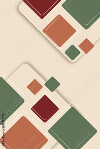 Minimalist style geometric background
