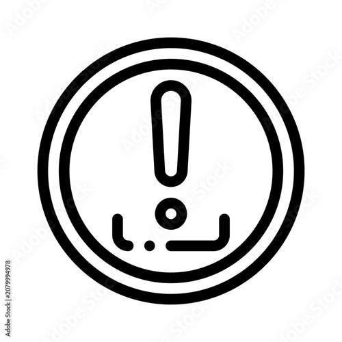 alert line icon